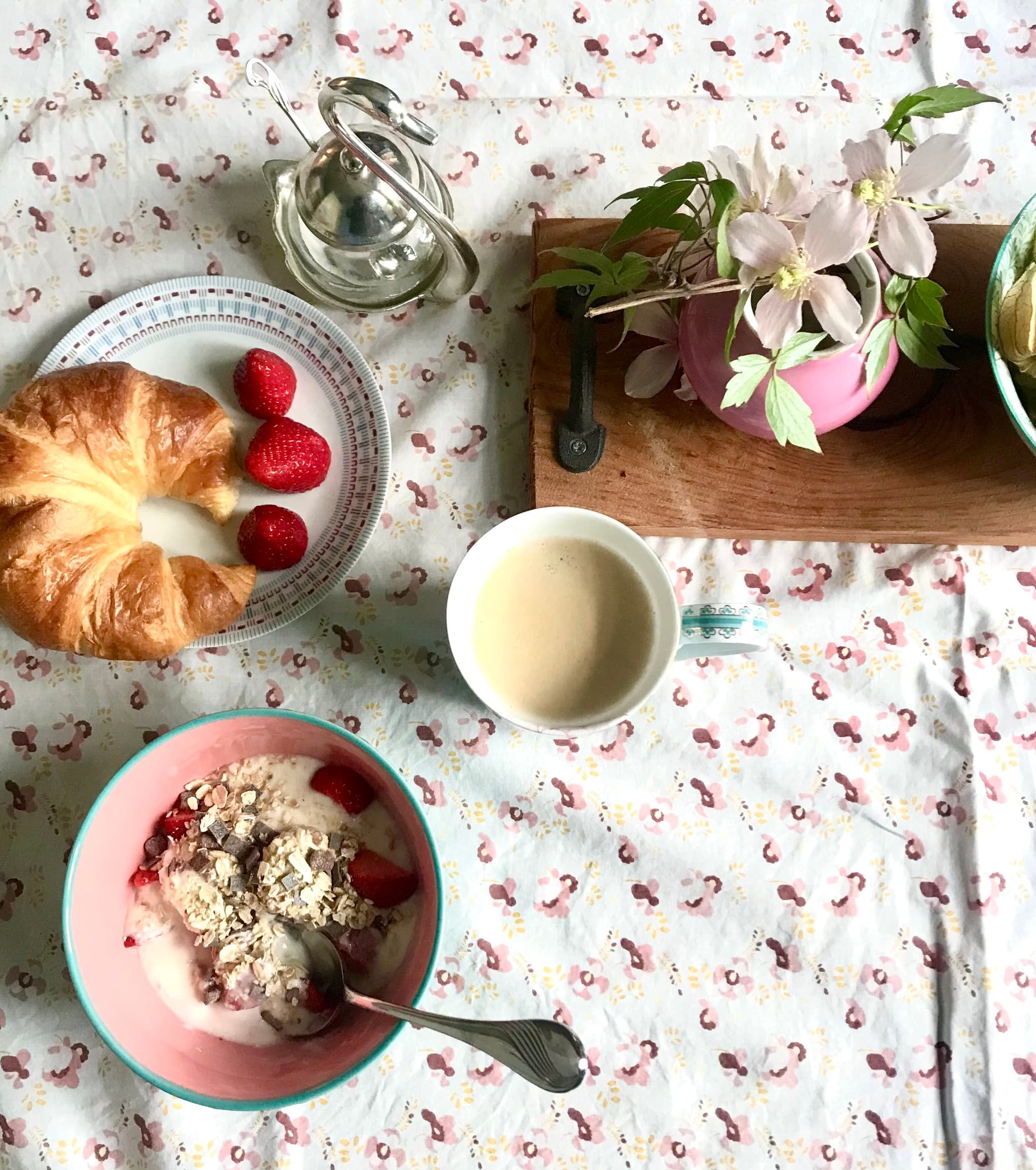 🌸🍓 petit déjeuner 🥐☕️