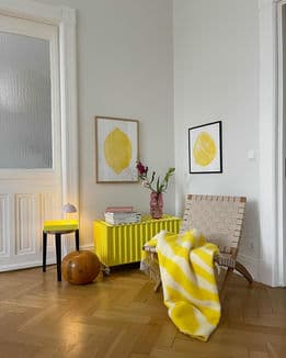 Wohnen mit der Farbe Gelb