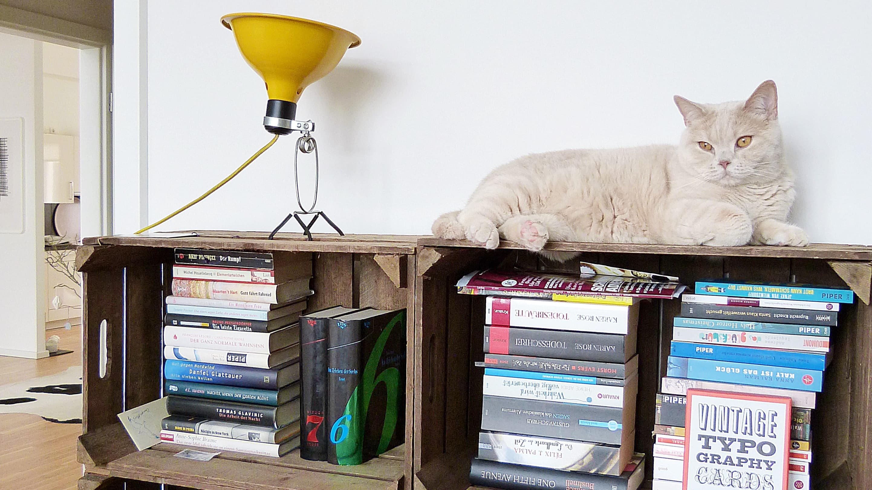 Möbel aus Obstkisten als Upcycling Idee