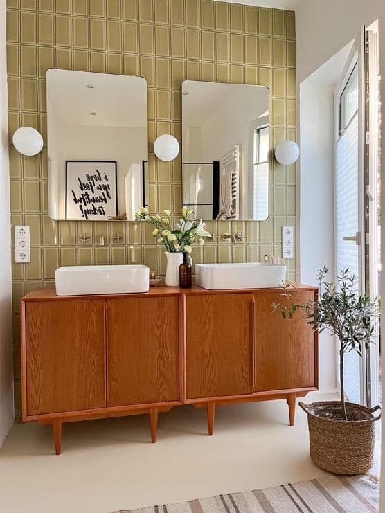 retro Badezimmer